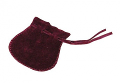 Mini-Samtbeutel bordeaux